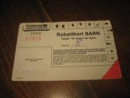 Klippekort barn M&oslash;re og Romsdal Fylkesb&aring;ter 1988 17975