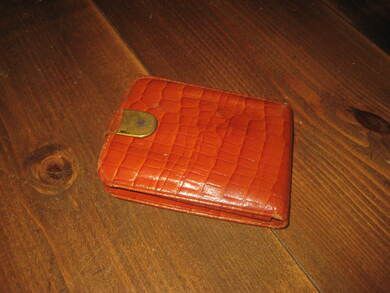 Ubrukt lommebok med 2 bur 60 tallet