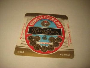 Str&oslash;ken ubrukt &oslash;letikett fra 60-70 tallet noe for deg? Dette er pakke nr 11