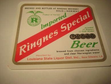 Str&oslash;ken ubrukt &oslash;letikett fra 60-70 tallet noe for deg? Dette er pakke nr 29