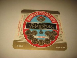 Str&oslash;ken ubrukt &oslash;letikett fra 60-70 tallet noe for deg? Dette er pakke nr 14