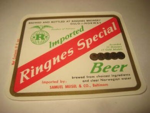 Str&oslash;ken ubrukt &oslash;letikett fra 60-70 tallet noe for deg? Dette er pakke nr 32