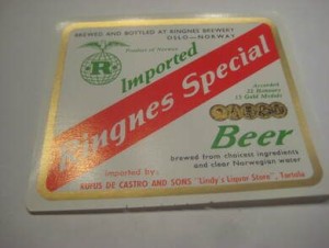 Str&oslash;ken ubrukt &oslash;letikett fra 60-70 tallet noe for deg? Dette er pakke nr 33