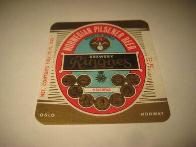 Str&oslash;ken ubrukt &oslash;letikett fra 60-70 tallet noe for deg? Dette er pakke nr 18