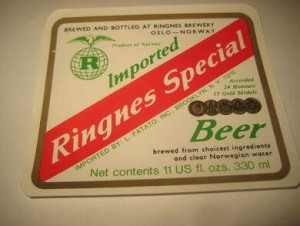 Str&oslash;ken ubrukt &oslash;letikett fra 60-70 tallet noe for deg? Dette er pakke nr 42