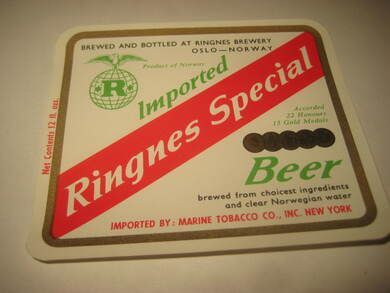 Str&oslash;ken ubrukt &oslash;letikett fra 60-70 tallet noe for deg? Dette er pakke nr 44