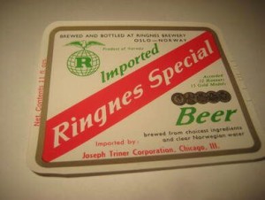 Str&oslash;ken ubrukt &oslash;letikett fra 60-70 tallet noe for deg? Dette er pakke nr 49