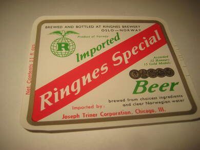 Str&oslash;ken ubrukt &oslash;letikett fra 60-70 tallet noe for deg? Dette er pakke nr 49