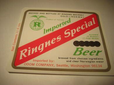 Str&oslash;ken ubrukt &oslash;letikett fra 60-70 tallet noe for deg? Dette er pakke nr 50