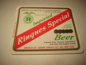 Str&oslash;ken ubrukt &oslash;letikett fra 60-70 tallet noe for deg? Dette er pakke nr 51