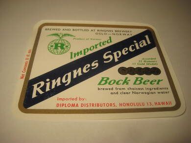 Str&oslash;ken ubrukt &oslash;letikett fra 60-70 tallet noe for deg? Dette er pakke nr 4