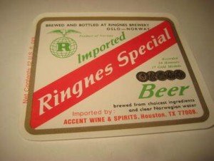 Str&oslash;ken ubrukt &oslash;letikett fra 60-70 tallet noe for deg? Dette er pakke nr 25