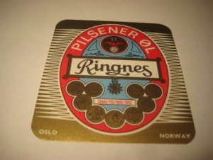 Str&oslash;ken ubrukt &oslash;letikett fra 60-70 tallet noe for deg? Dette er pakke nr 8