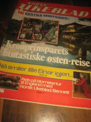 1978 nr 013 NORSK UKEBLAD EKSTRA MIDTSIDER 16 KROMPRINSPARETS FANTASTISKE REISE TIL MIDT &Oslash;STEN