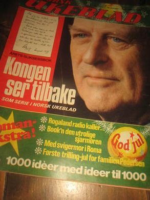1977 nr 051 NORSK UKEBLAD KONG OLAV