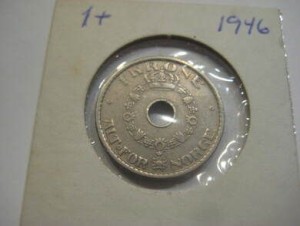 1946 treng du denne i din samling dette er 1 krone nr 1
