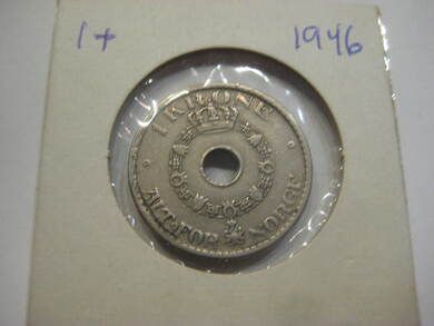 1946 treng du denne i din samling dette er 1 krone nr 4