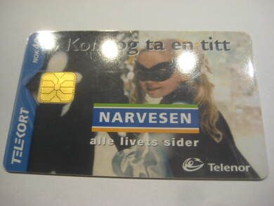 Telekort nr 188 Narvesen 2001