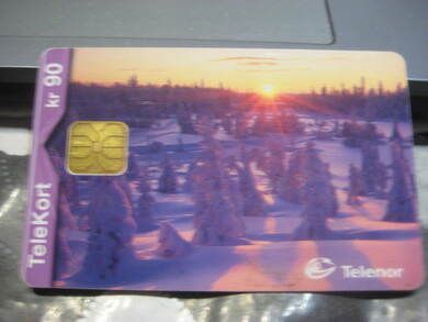 Telekort nr 157 Solnedgang 2000