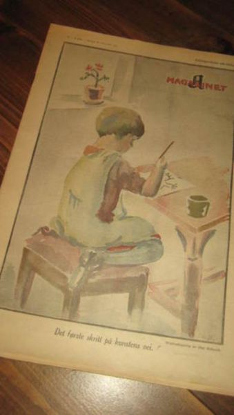 1932 nr 050 A MAGASINET Originaltegning for A Magasinet av Olaf Holwech
