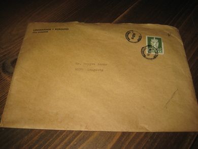 Brev fra Lensmannen i Borgund 1978