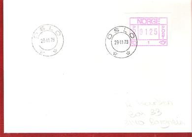 1979 stempla OSLO 29 11 79