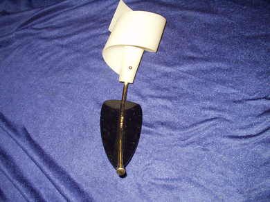 Vegglampe i plast 60-70 tallet