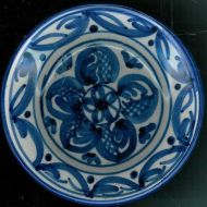 Dekorativt keramikkfat 14 cm i diameter