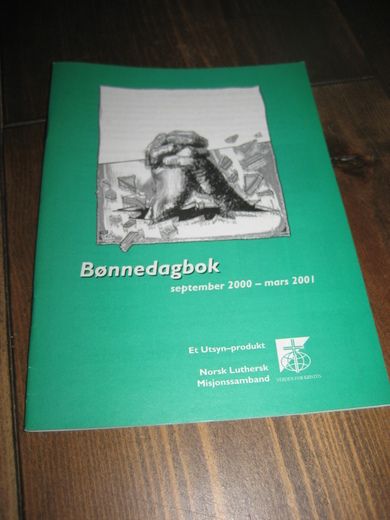 Bønnedagbok, september 2000- mars 2001.