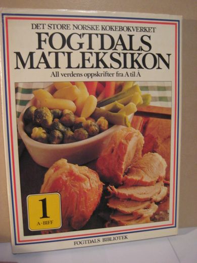 FOGTDALS MATLEKSIKON. 1. BIFF. 1984.