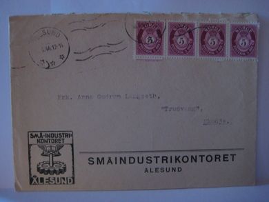 ÅLESUND 18 6 44 Brev fra SMÅINDUSTRIKONTORET ÅLESUND