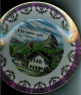 OBERAMMERGAU pyntetallerken i porselen