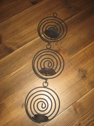 Smijerns lysestake Ca 55 cm høg 3 delt kan bruke den i kjede eller kvar for seg 60 tallet