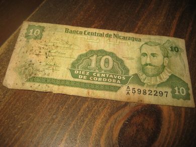 10 DIEZ CENTAVOS Banco Central de Nicaragua
