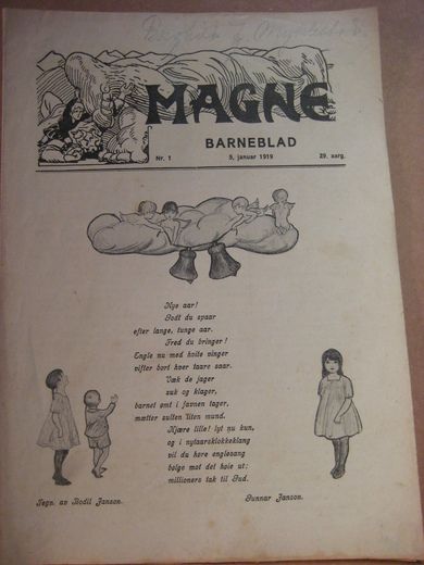 1919 nr 001 MAGNE BARNEBLAD