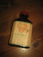 Flaske uten innhold, NYCO C VITAMIN, 50-60 tallet