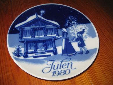 1980 Juleplatte fra Porsgrunn Til stabburet med julemat