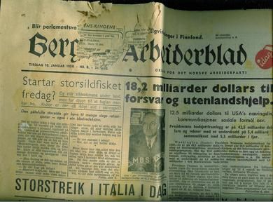 1950 nr 008 Bergens Arbeiderblad