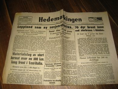 1944 nr 124 Hedemarkingen