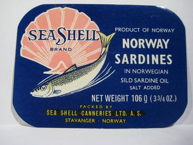 SEA SHELL fra STAVANGER HERMETISKE FABRIK STAVANGER