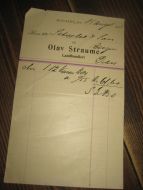 MODALEN 15 AUGUST 1905 Fra Olav Straume Landhandleri