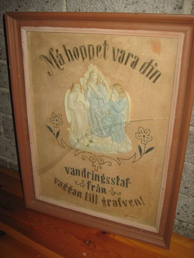 Religiøst bilde fra forige århundreskifte (1800-1900) ca 37*48 cm stort