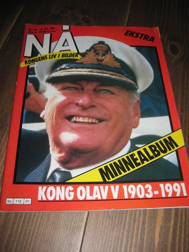 1991 nr 003 B EKSTRA KONGENS LIV I BILDER MINNEALBUM KONG OLAV 1903-1991