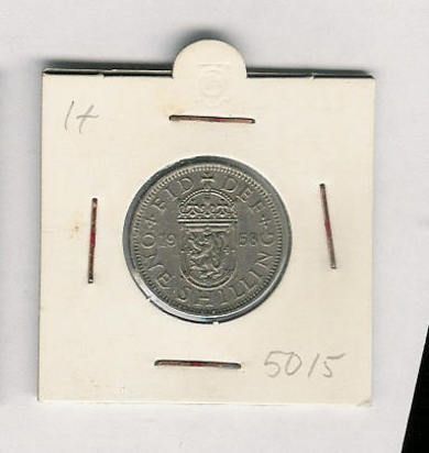 One shilling 1958