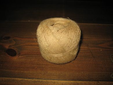 Bunt med tråd fra avvikla skomakeri på Utvik 40-50 tallet