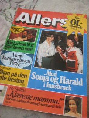 1976,nr 011, ALLERS. HARALD OG SONJA. OL. 