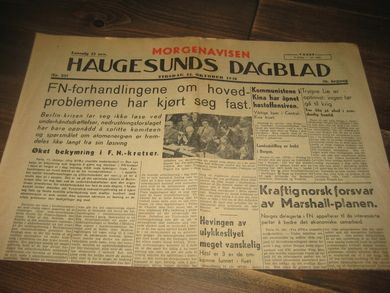 1948 nr 237 HAUGESUNDS DAGBLAD