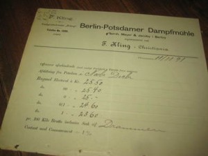 BERLIN- POTSDAMER DAMPFMUHLE, 1891