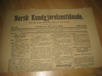 1908 nr 093 Norsk Kundgjørelsestidende
