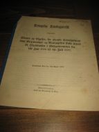 Kongelig kundgjørelse anggaaende Skatter og Afgifter, fra 1877, 11 sider. 
